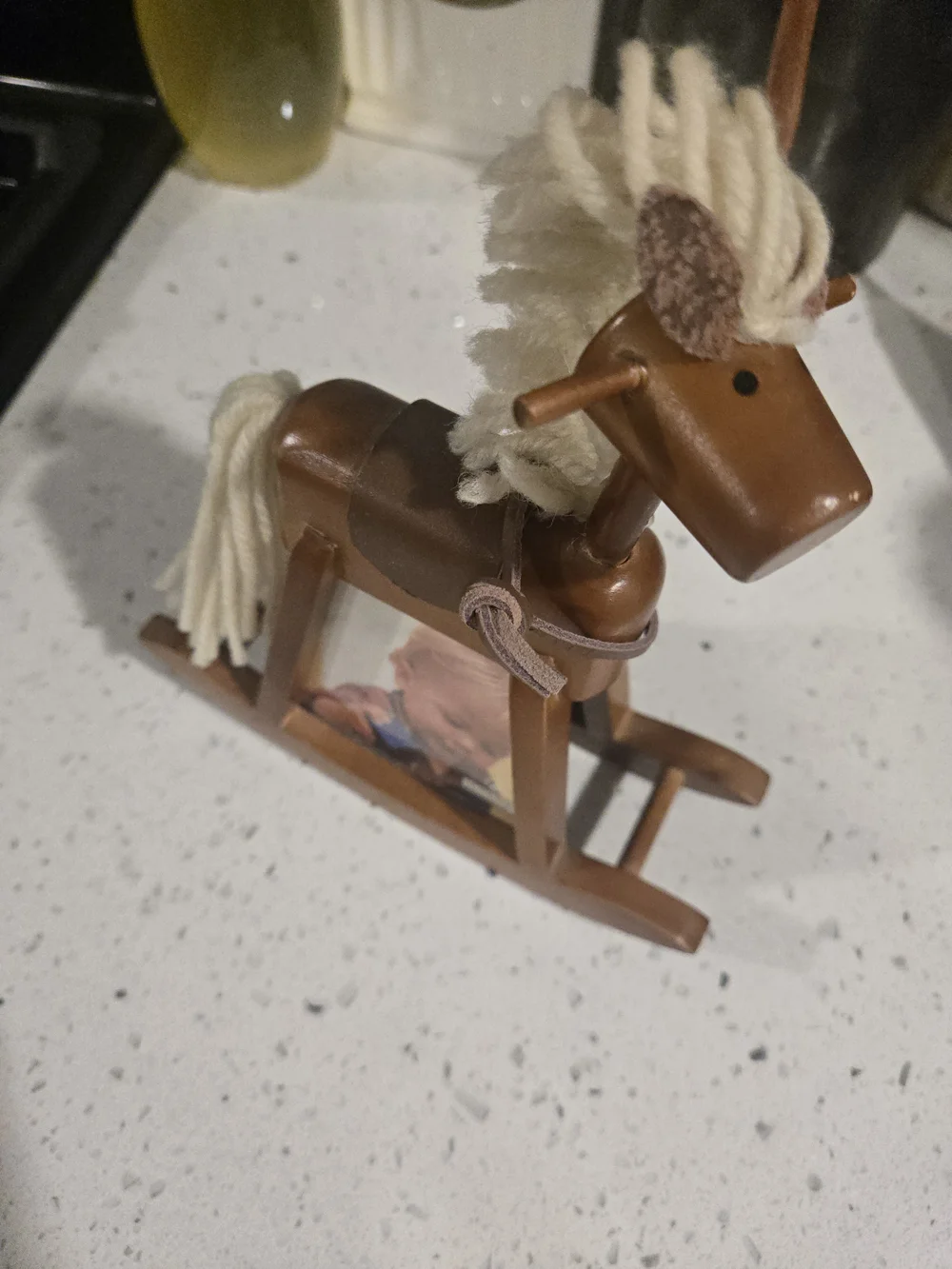 Vintage Malden Brown Wooden Rocking Horse Picture Frame